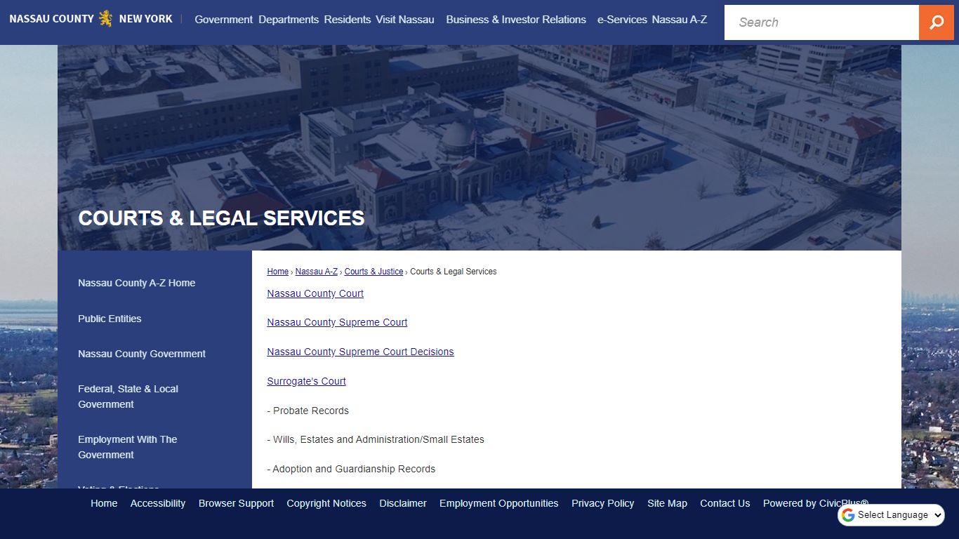 Courts & Legal Services | Nassau County, NY - Official Website