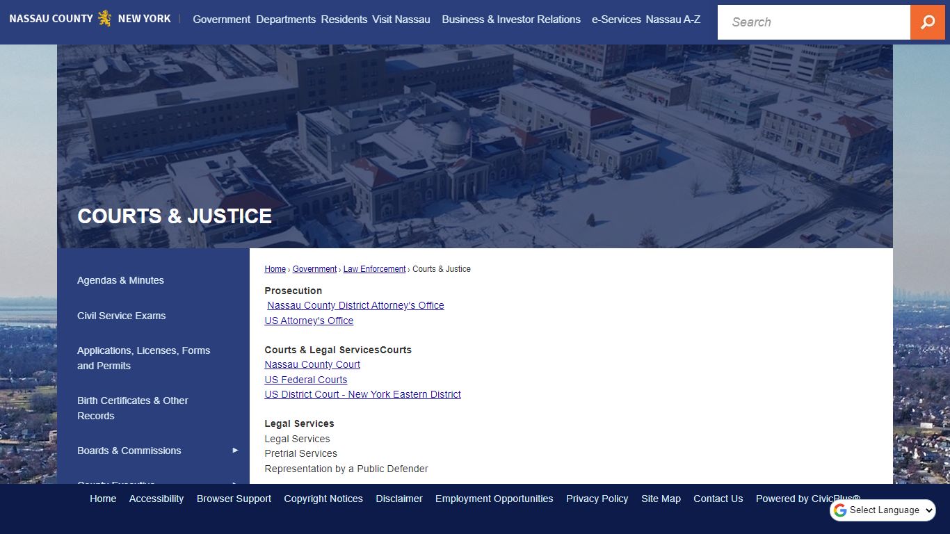 Courts & Justice | Nassau County, NY - Official Website