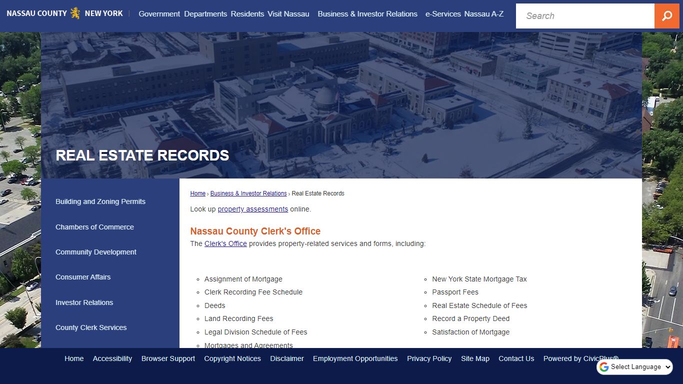 Real Estate Records | Nassau County, NY - Official Website
